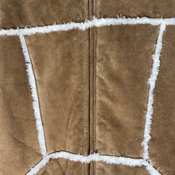 XOXO Suede Sherpa Lined Jacket - Size Medium - Picture 6 of 16